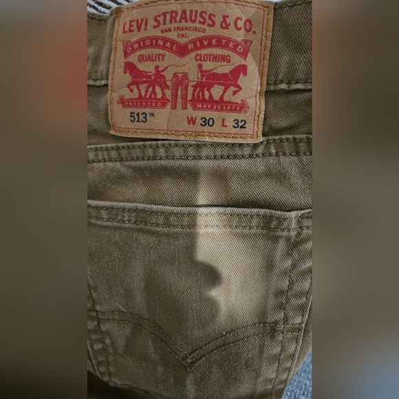 Mens Levi Strauss 513 Slim Straight 30x32 Pant Jean Lot (3) - Picture 5 of 13